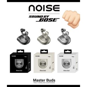 Noise Master Buds, Sound by BOSE, 49dB ANC, 6 Mic ENC, 44 Hr Battery, Spatial Audio Bluetooth  (Onyx, True Wireless)