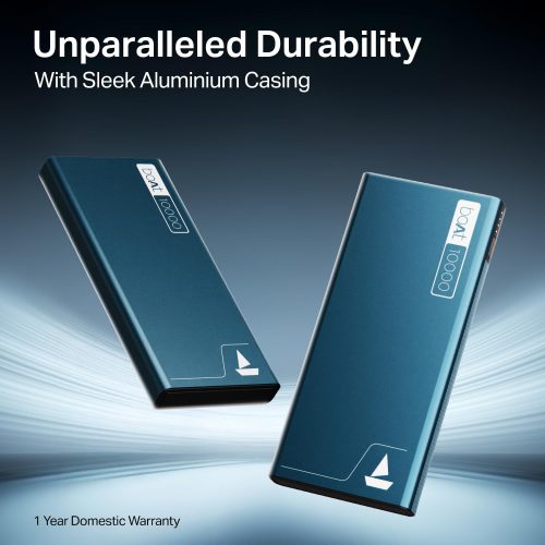 boAt 10000 mAh 22.5 W Power Bank  (Steel Blue, Lithium Polymer, Quick Charge 3.0 for Mobile) - Image 4