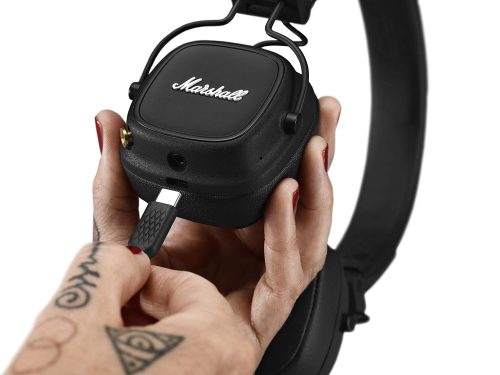 Marshall Major IV Wireless Bluetooth On Ear Headphone with Mic (Black) - Image 3