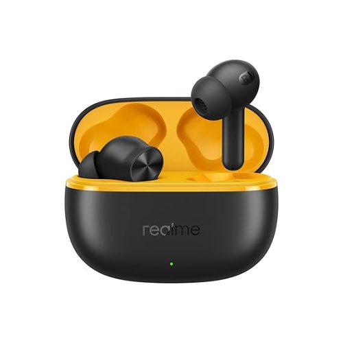 realme Buds T200 Lite Bluetooth in Ear Earbuds,4 Mic, AI ENC for Calls,48 Hours Total Playback with Fast Charging and Low Latency Gaming TWS,Google Fast Pair, with mic (Volt Black) - Image 4