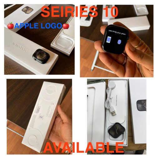 Apple Watch Series 10 [GPS + Cellular 46 mm] Smartwatch with Gold Titanium Case with Starlight Sport Band- M/L. Fitness Tracker, ECG App, Always-On Retina Display, Water Resistant